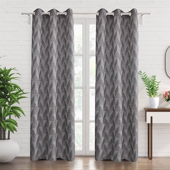 Sketch Acanthus Set of 2 Jacquard Light Filtering Door Curtains