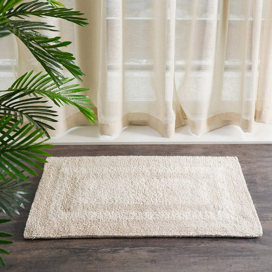 Off White Reversible Bathmat