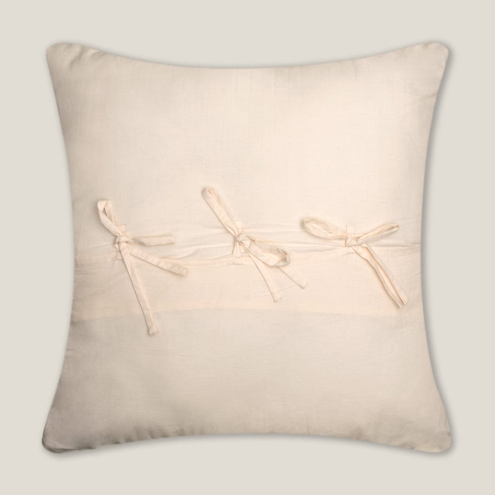 Abeeha Off White Emb. Faux Silk Euro Cover