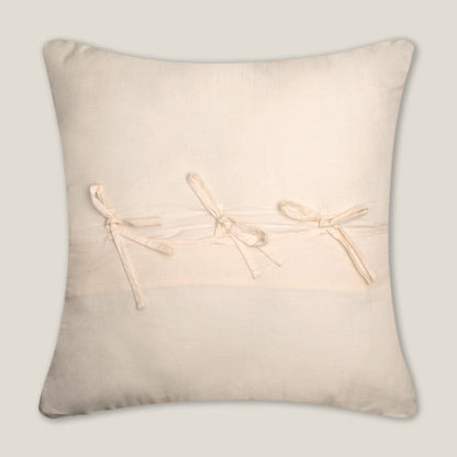 Abeeha Off White Emb. Faux Silk Euro Cover