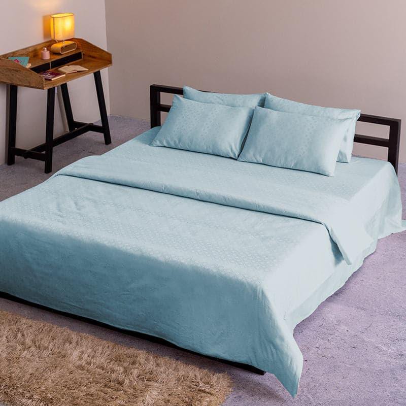 Fruva Floral Bedsheet - Azure